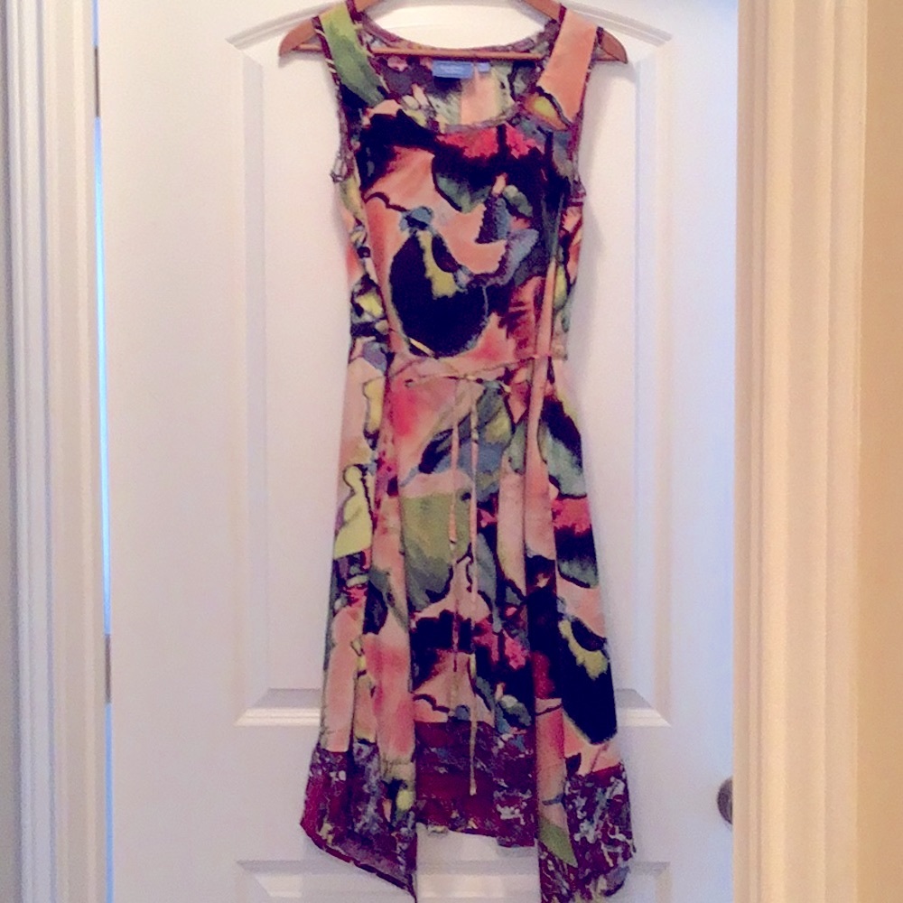 Colored Handkerchief Dress